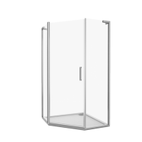 Душ.ограждение FANTASY PNT-100-С-CH стекло прозрачн 6мм (б/поддона и автослива)