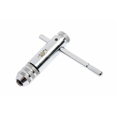 Вороток-трещотка для метчиков ТУНДРА, Т-образный, хромированный, М5 - М12 2705957