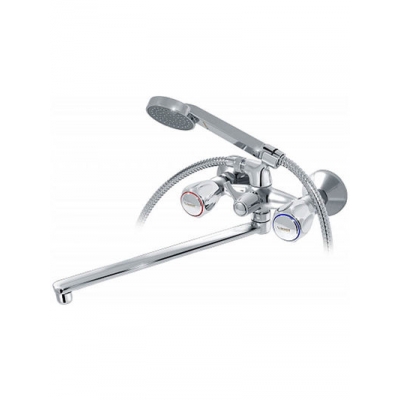 1014-182 Смеситель Ванна "ВАРИОН" м/к, L-излив, Парма