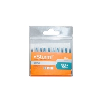 1270401 Биты SL4x50мм,сталь S2, С МАГНИТН. НАКОНЕЧНИКОМ,10 шт. в пластик.кейсе Sturm!