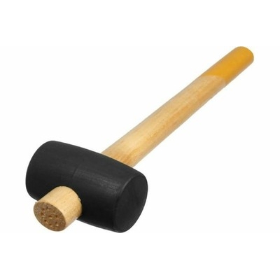 Киянка ТУНДРА, 340 г, деревянная рукоятка, черная резина, 50 мм 5460121