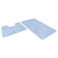 Коврик д/ванны 2 предм. SHAHINTEX АКТИВ icarpet 50х80 + 50х40 001 голубой