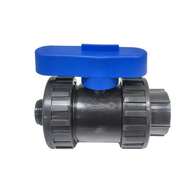 Кран ПНД шаровый переходной 3/4" - 1/2" г/ш PN16 (Россия)