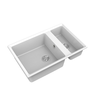 Мойка GRANFEST GF-LV-760К 1,5 чаши 760*500 мм (белый - 331)