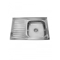 Мойка нерж 500х800х160 т.0,6 бол.сиф. (+сифон) правая Китай