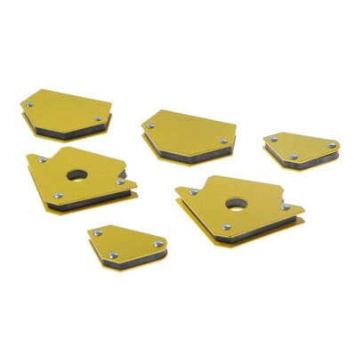 Набор магнитных угольников для сварки ТУНДРА, 30,45,60,75,90,135°, усилие 4 и 11 кг, 6 шт. 5198413