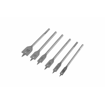 Набор сверл перовых ТУНДРА, шестигранный хвостовик, 10-12-16-18-20-25 мм, 6 шт. 2598242