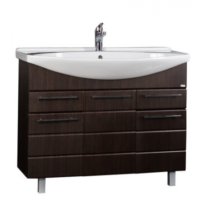 Подстолье "Корро 105" (венге) 2 ящ. 3 двери под умыв. "Лагуна 105" 1015х800х335 Подстолье "Корро 105" (венге) 2 ящ. 3 двери под умыв. "Лагуна 105" 1015х800х335