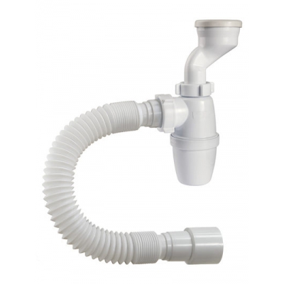 Р-31009 Сифон ОРИО для писсуара с манжетой D - 40,46 мм и гибкой трубой 40-40/50