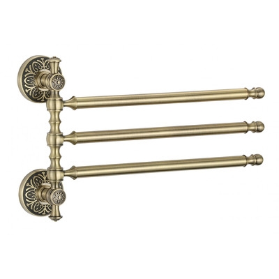 S-005803С Держатель для полотенец поворотный (3-ой/Бронза S-005803С Держатель для полотенец поворотный (3-ой/Бронза