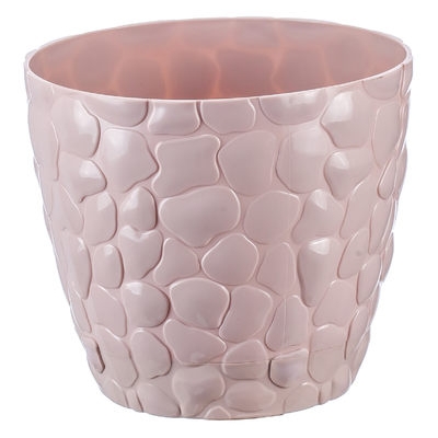 Кашпо КАМНИ d-180мм 2,6л Чайная Роза ("М-пластика") (М 3173)