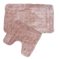 Коврик д/ванны 2 предм. ZALEL EXCLUSION 60х100 + 50х60 Pink розовый