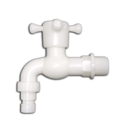 Кран водоразборный 1/2" пластиковый (цвет.)