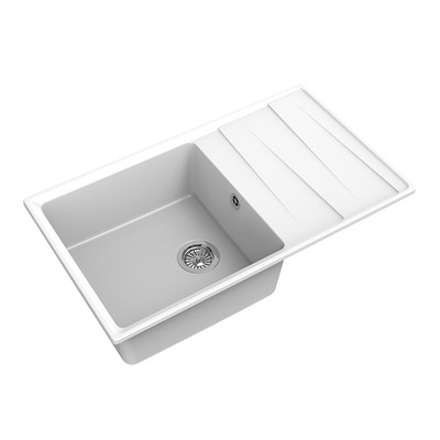 Мойка GRANFEST GF-LV-860L чаша+крыло 860*500 (иней)