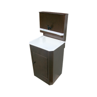 Умывальник "Весна" без ЭВН (тумба, пластмас. мойка 40*50,V-бака 17л.) медь