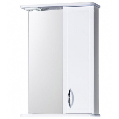 Зеркало-шкаф "Мальта-50" белое правое ЗМ50БП 500х722х190