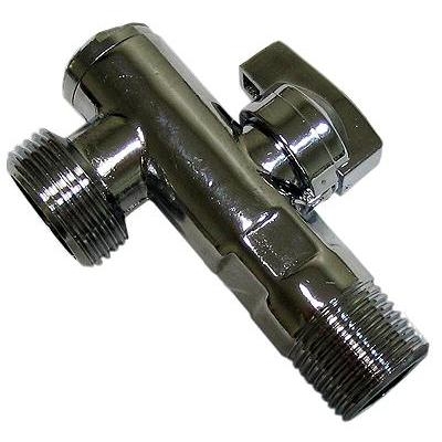 Кран угловой 1/2-3/4 c фильтром TRm (752) L94