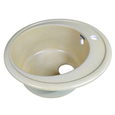 Мойка GRANICOM G-001 D=505 мм, круглая (кремовый)