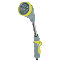 Пистолет-штанга 8 режимов полива, пластик/аллюминий INBLOOM (161-019)