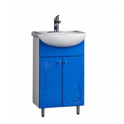 Подстолье "Глория-50" (синий) 2 двери под умыв. "Ладога - 50" 470х800х283