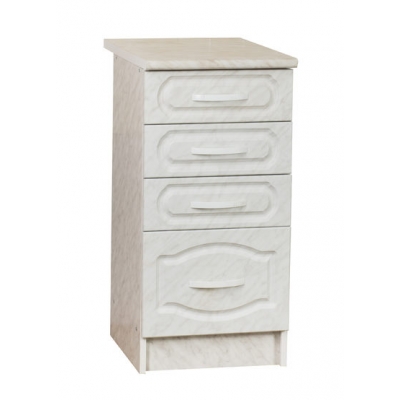 Рабочий стол 40 карара (4 ящика) фасад МДФ столешница цвет (КАРАРА)