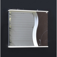 Зеркало-шкаф "ALLESSANDRO-80" Правый 800х732х150 (Ваниль/Коричневый)