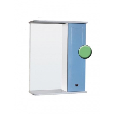 Зеркало-шкаф "Стиль 55" правый (салат) 570х732х230