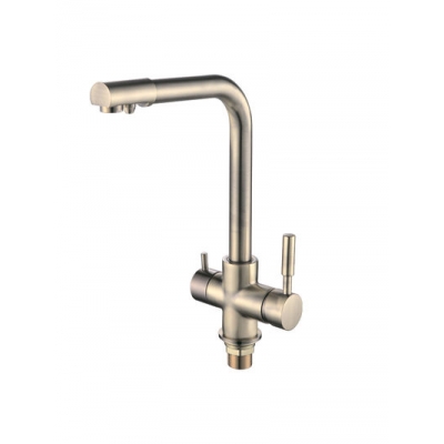 4352-4 Смеситель Кухня Frap d-40 на гайке МАКСИ (бронза) под фильтр для питьевой воды