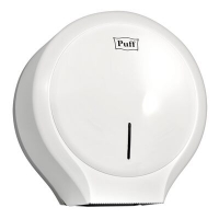 Диспенсер для туалетной бумаги Puff-7135 пластик, БЕЛЫЙ, втулка не менее 45мм, диаметр рулона 24см НОВИНКА!!!