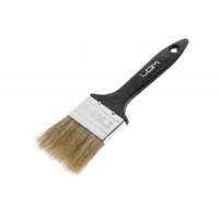 Кисть плоская ЛОМ, натуральная щетина, пластиковая рукоятка, 2", 50 мм 1818213