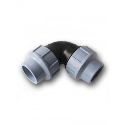 Колено зажимное 25 ПЭ UNIDELTA