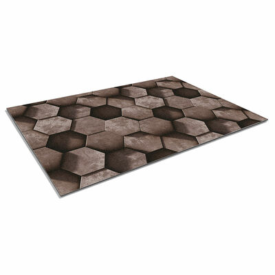 Коврик придверный влаговпитывающий SHAHINTEX DIGITAL PRINT 60х90 "Соты" коричневый (12) Коврик придверный влаговпитывающий SHAHINTEX DIGITAL PRINT 60х90 "Соты" коричневый (12)