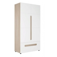 ПАЛЕРМО-3 Шкаф 2-ст комб. ШК-009 (1068*2078*509,Ясень Шимо светлый/глянц.белый) (6 мест) ЕЛ56+ЕФ36
