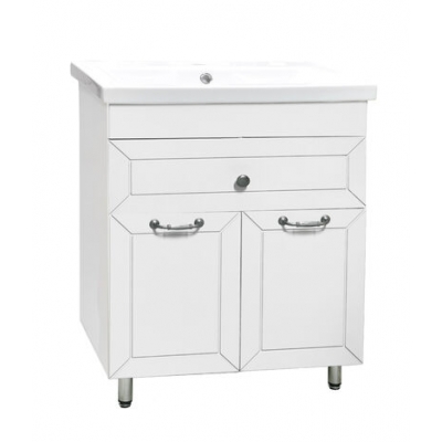 Подстолье "Вегас 70" 2 дв 1 ящ. (Белый софт) под умыв."Como-70" 657*800*430 Подстолье "Вегас 70" 2 дв 1 ящ. (Белый софт) под умыв."Como-70" 657*800*430