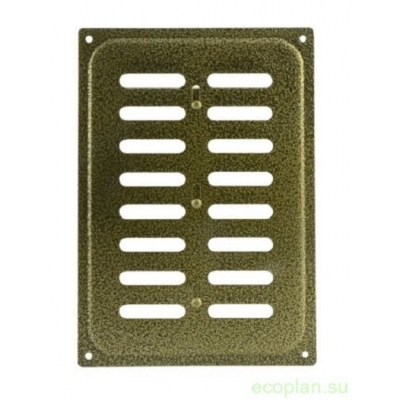 Решетка вентиляционная с заслонкой 165*240 бронза