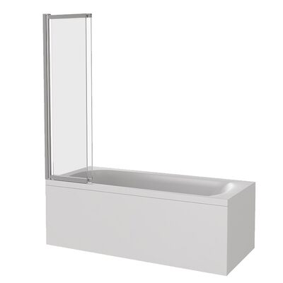 Шторка SCREEN SLR-100-C-CH (прист.проф с подъёмной петлей+слайдер на роликах, стекло 5мм) ПД00120