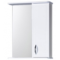 Зеркало-шкаф "Мальта-60" белое правое БЕЗ ПОДСВЕТКИ 600х722х190