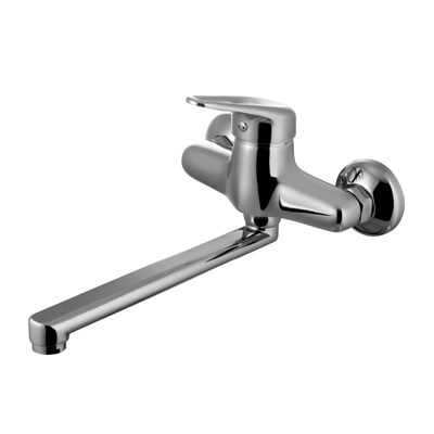 4111C Луна Смеситель для кухни/умывальника с плоским изливом 250 мм, настенный, хром LEMARK 4111C Луна Смеситель для кухни/умывальника с плоским изливом 250 мм, настенный, хром LEMARK