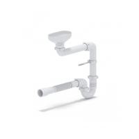DR5015 Сифон Ани 1 1/2 * 40 прямоточ с разрывом струи смещ с г/т 40*40/50