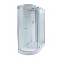Душ. кабина СТК (рег.№468190) AQUA-0119 R 120*80*215 низ.под.,зад.ст бел, мат,ст.пр,бел ,без г/м 4к