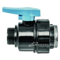 Кран шаровый 3/4" г/ш ПЭ UNIDELTA