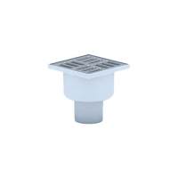 TA5202 трап 50 вертикальный с решеткой из нерж стали 10*10 TA5202 трап 50 вертикальный с решеткой из нерж стали 10*10