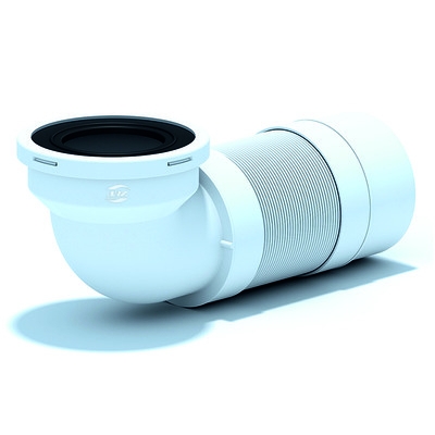 K712R Слив Ани для унитаза гибкий, L250-520мм