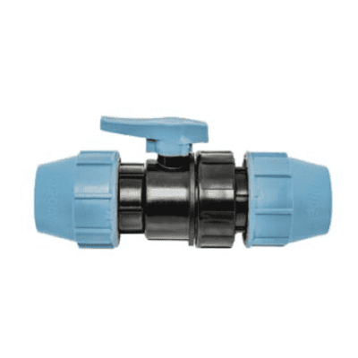 Кран шаровый 63х63 зажимной ПЭ UNIDELTA