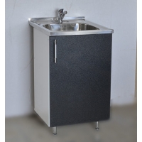 Тумба 50*50 черный металлик фасад МДФ