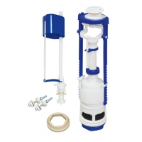 Арматура РБМ АС-12.1 ниж/подв. 2-х уровн. кноп.белая. универ.клапан