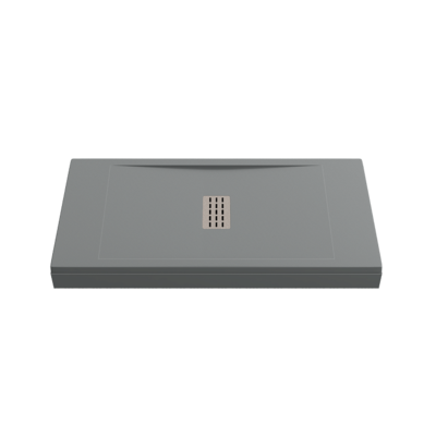 Поддон FLOW мрамор 100х90 ГРАФИТ (без автослива) ЛП00102