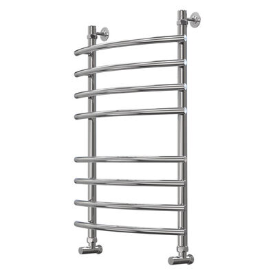 Полотенцесушитель Британия Универсал 50*80 ф1" 8 перекладин (К-вентиль, 1*3/4 г/г Черный матовый) 13158