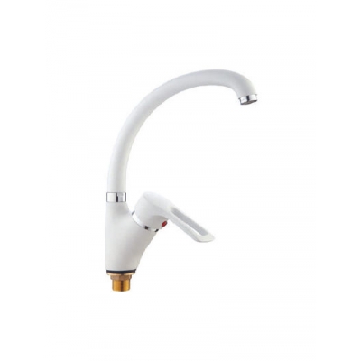 85925H Смеситель Кухня LOFFREY d-40 МАКСИ (белый) на гайке 85925H Смеситель Кухня LOFFREY d-40 МАКСИ (белый) на гайке