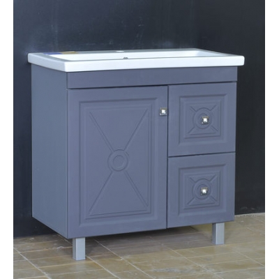 Подстолье "Клео-70" Грей софт (серый) 1дверь 2 ящика под умыв "Como-70" 700*780*430мм Подстолье "Клео-70" Грей софт (серый) 1дверь 2 ящика под умыв "Como-70" 700*780*430мм